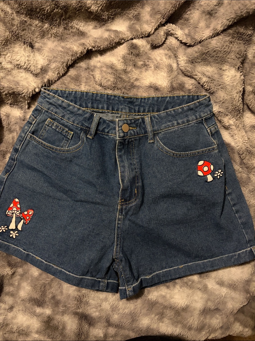 Shein mushroom shorts